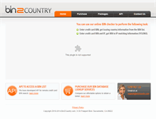 Tablet Screenshot of bin2country.com